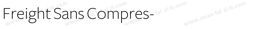 Freight Sans Compres字体转换